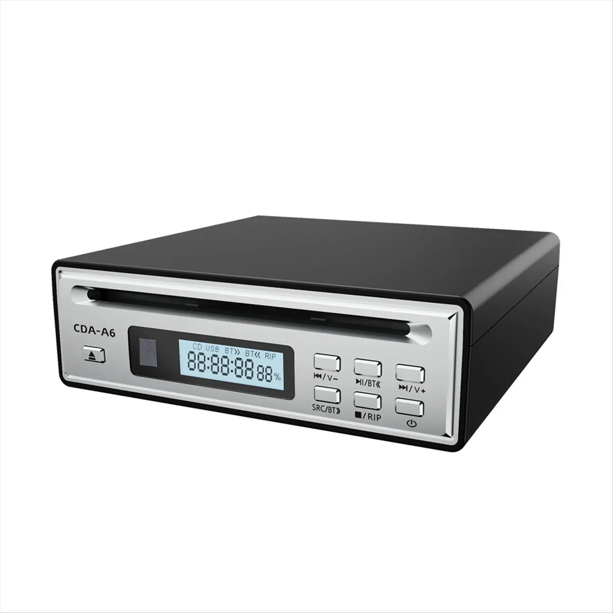 Ripper CD stabile e Hi-Fi con ripping WAV one-touch, lettore CD Bluetooth bidirezionale, riproduzione USB, uscita ottica e AUX