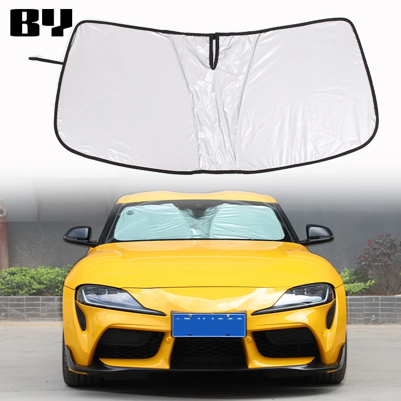 

Car Windshield Sunshade Reflective Sunshade Car Interior Protective Sunshade Fit For Toyota GR Supra A90 2019-2022 Accessories