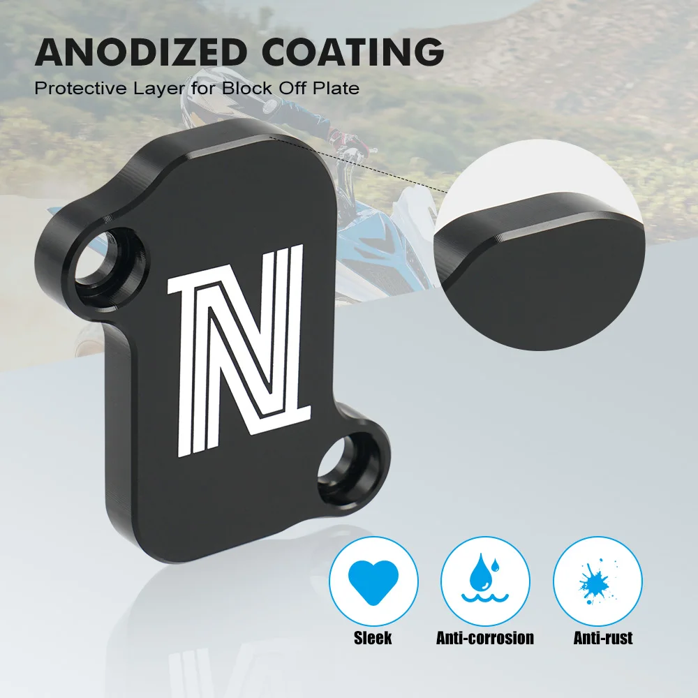 NICECNC Smog Block Off Plates Covers For Yamaha Raptor 700R Yamaha Raptor 700 YFM700R 2006-2020 Raptor 700 YFM700 Accessories