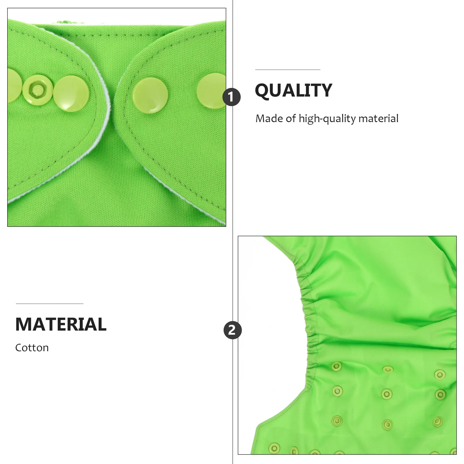 

Однотонные многоразовые дышащие тканевые детские подгузники, моющиеся мягкие тренировочные штаны для младенцев, герметичные регулируемые детские подгузники