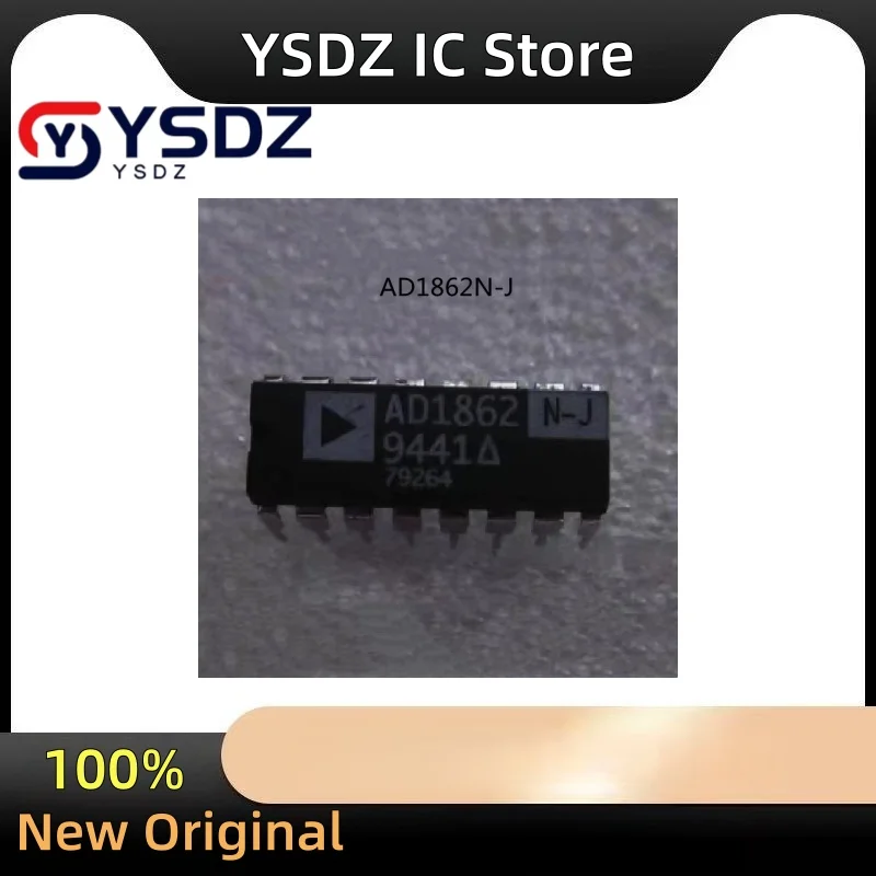 1pcs/lot Original New AD1862N-J AD1862N DIP-16 in stock