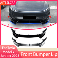 For Tesla New Model Y Juniper 2025+ Cross Border Modification Of Split Type Front Bumper Front Lip And Front Shovel Spoiler