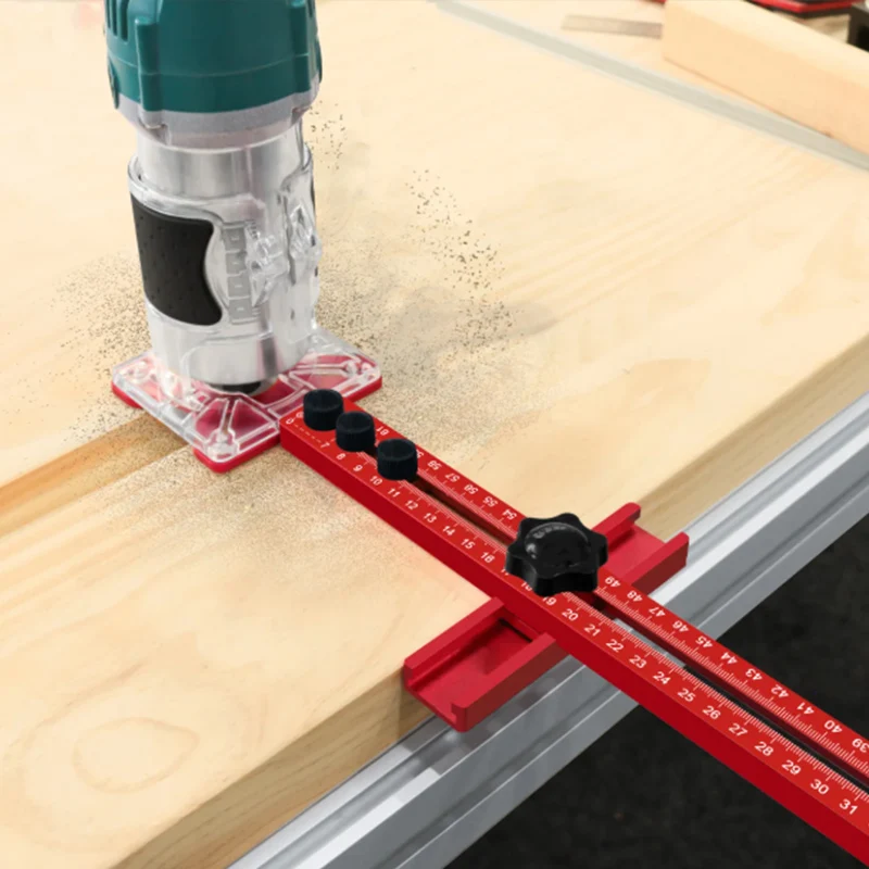 Extended 3 in 1 Router Milling Groove Bracket 9-61cm Radius Router Circle Cutting Jig Aluminum Cabinet Hardware Jig for Woodwork - view 4