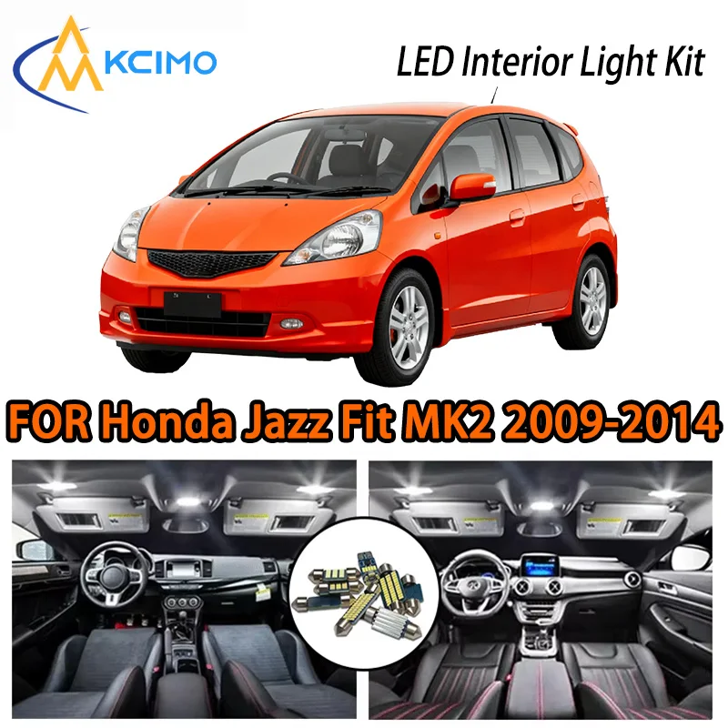 

KCIMO For Honda Jazz Fit MK2 II 2009-2014 Premium LED Interior Kit - 2 Colors , Quick Installation, Long-Lasting
