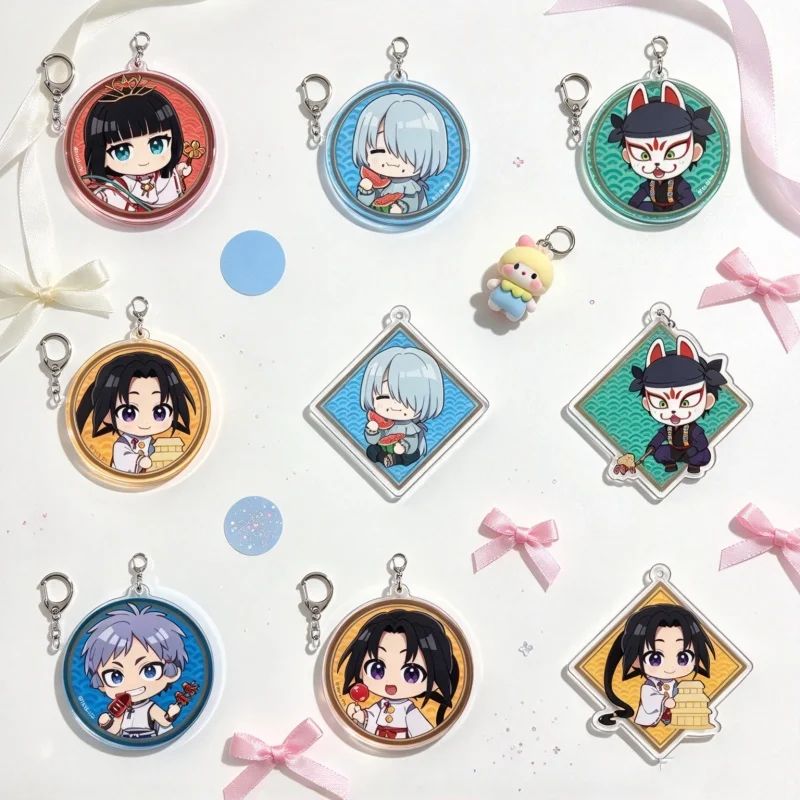 The Elusive Samurai Anime Reveals New Trailer and More - Crunchyroll News Acrylic Pendant Keychain 6CM Cartoon Character Gifts