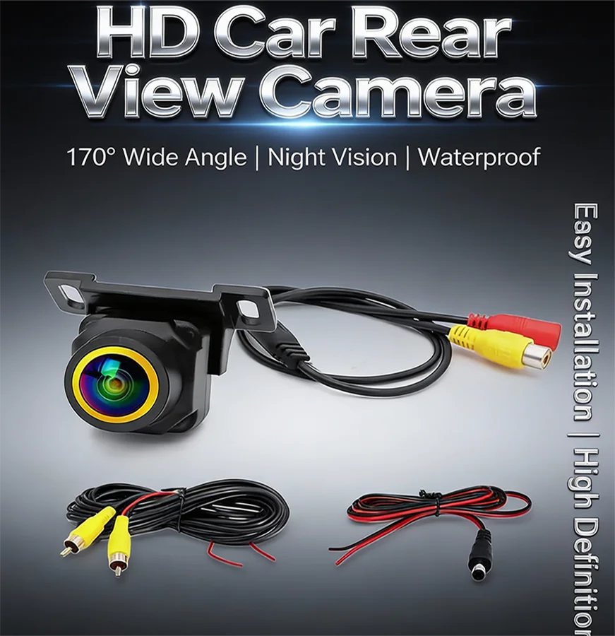 Universal plug-in AHD720p dynamic trajectory reversing camera starlight night vision fisheye camera 1080P HD