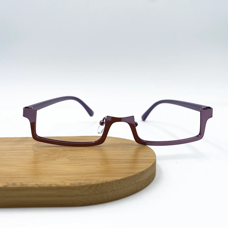 Anime Jujutsu Kaisen Zenin Maki Cosplay Violet Half-frame Lensless Glasses Ornament Prop Mascot Accessories Fans Halloween Xmas