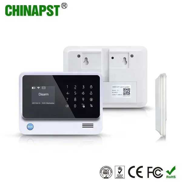 2023 China Best App CID GSM GPRS Wireless Wifi Alarm System With IP Camera PST-G90B Plus