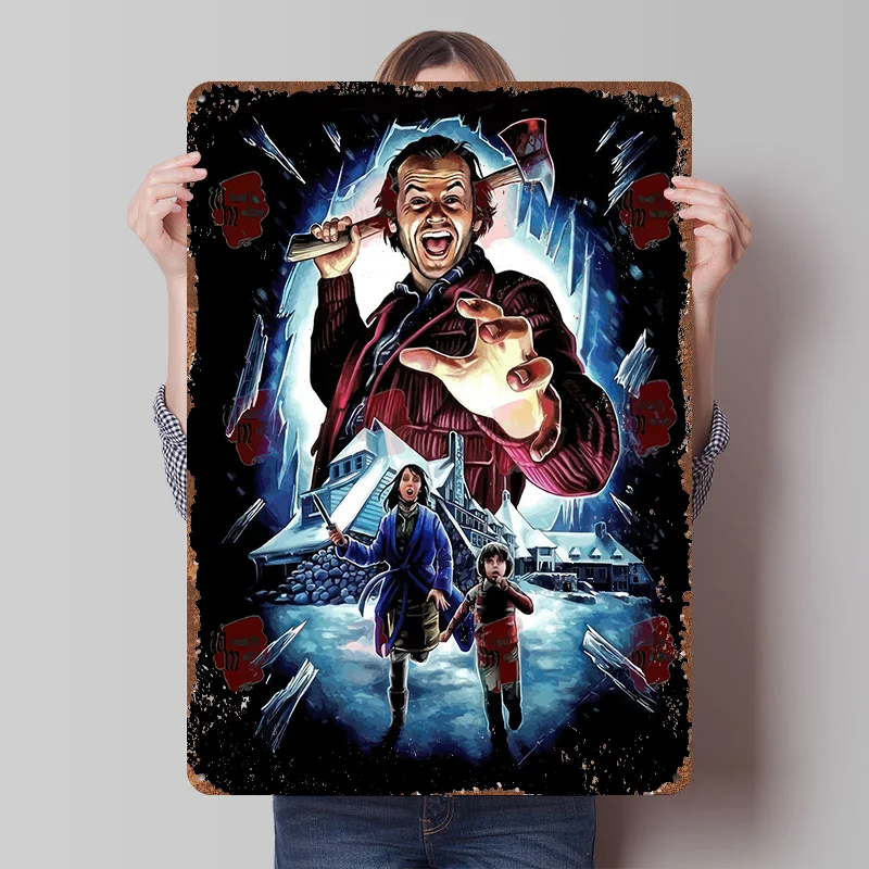 The Shining Tin Poster Customized Wall Art Retro Vintage Metal Signs for Fans Room Bathroom Decor Decoration Home Decorations