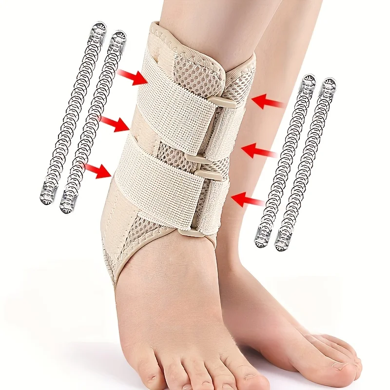 1Pcs Adjustable Compression Ankle Sleeve Elastic Ankle Brace Guard Foot Anti-Sprain Support Heel Protective Strap