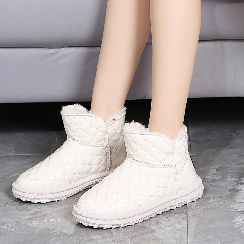 Women\'s snow boots winter warm plush boots women\'s winter casual shoes women\'s ankle boots platform shoes