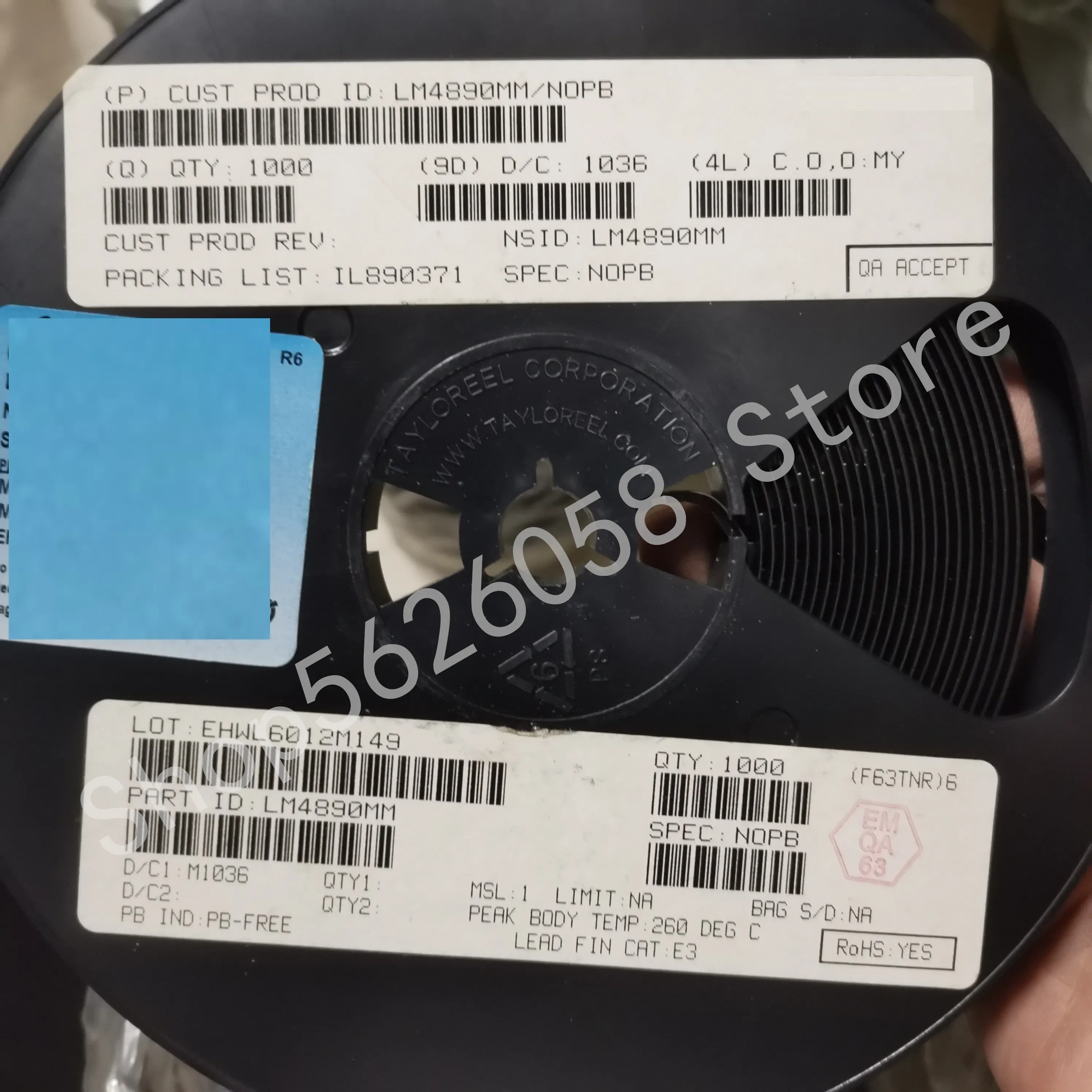 

LM4890MM/NOPB MSOP8 5 шт./лот оригинальные и аутентичные, бесплатная доставка