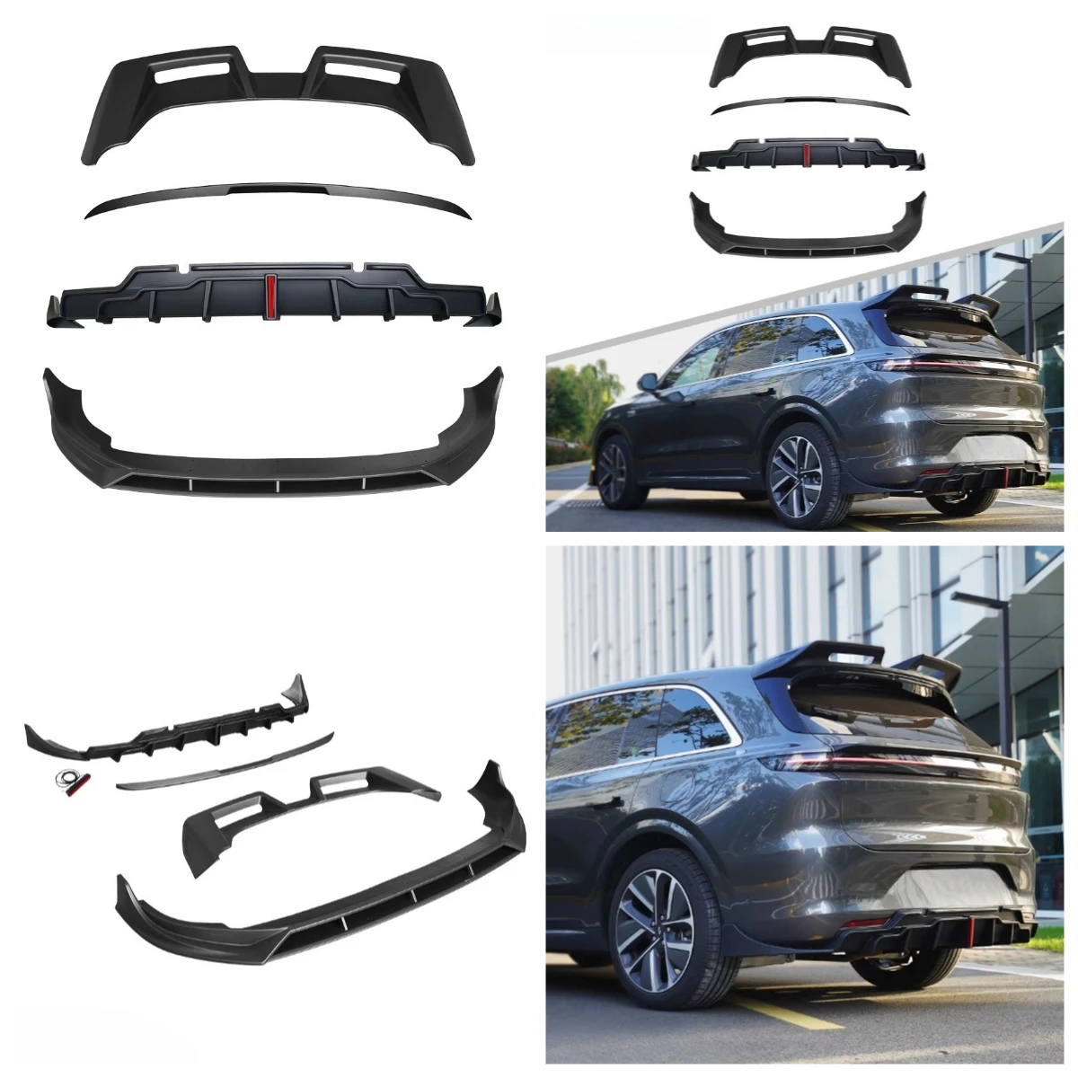 

Stlf High Quality Design Style Aero Kit Rear Diffuser With Light Front Lip Spoiler For L6 2024+