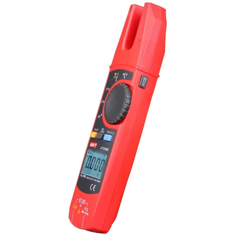 un i-t UT256B Digital True RMS Fork Auto Multimeter 200A AC DC Current Clamp Meters NCV Tester Voltmeter Ohm Cap Auto Range More