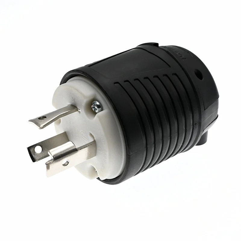 NEMA L6-30P-enchufe de bloqueo de L6-30R para generador, enchufe macho con certificación ETL, 3 clavijas de bloqueo de repuesto, 30A, 250V
