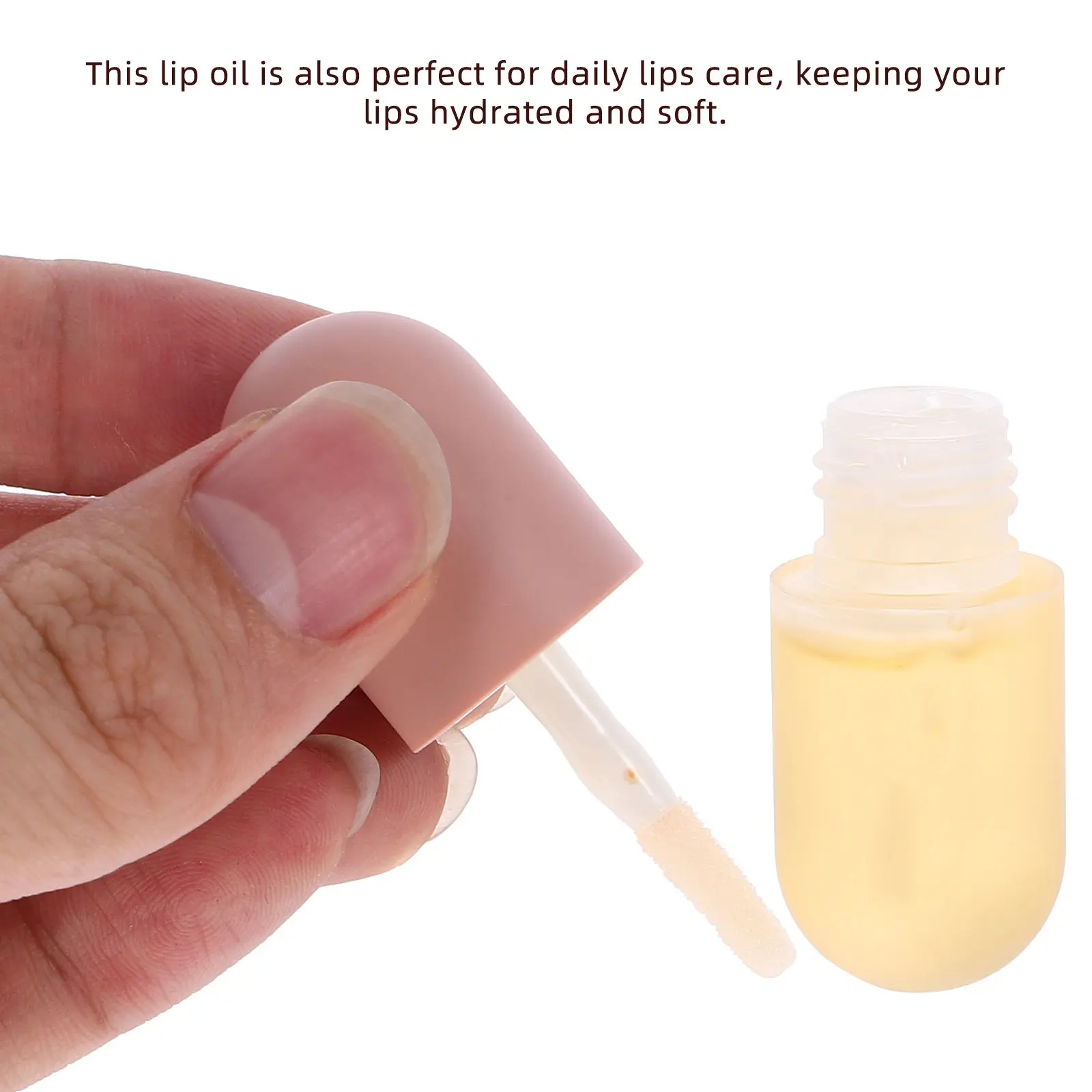 Brillo Labial Voluminizador, 1 Caja, Fórmula Hidratante, No Pegajosa y Ligera para un Efecto Humectante Duradero, Bálsamo Voluminizador, Aceite para el Cuidado de los Labios