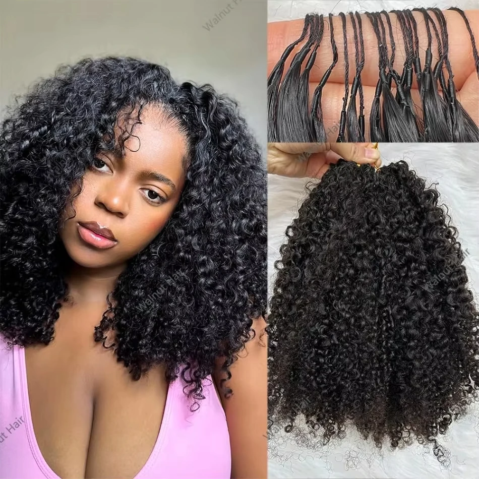 

Наращивание волос Deep Wave Crochet: кудрявые пряди из 100% натуральных человеческих волос, предварительно разделенные, без узлов, для чернокожих женщин