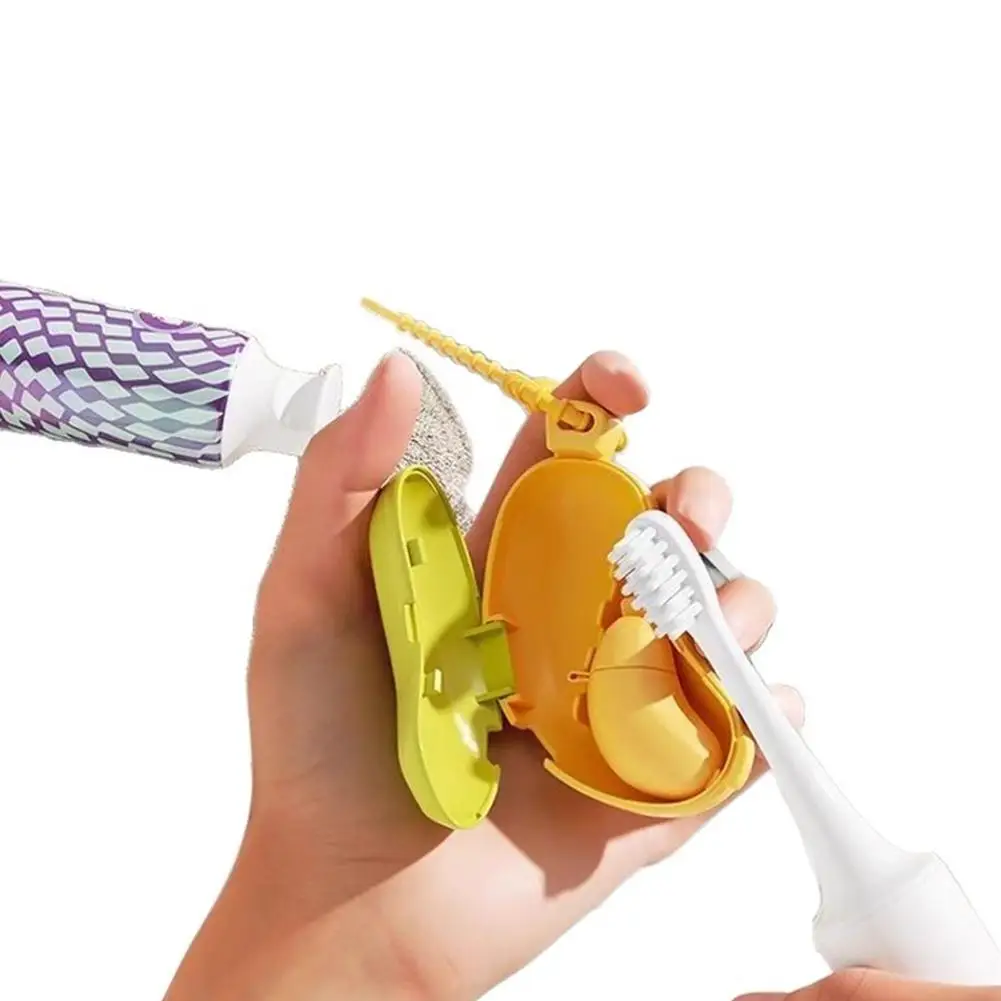 Portable Toothbrush Holder Must-have Travel Toothbrush Protective Cap Cute Banana Hiking Camping Brush Cap Case view 3