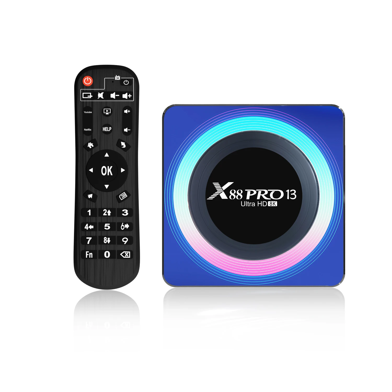 

RK3528 Quad-Core 64bit Cortex-A53 Smart TV Box Android 13 With Dual Band WIFI BT