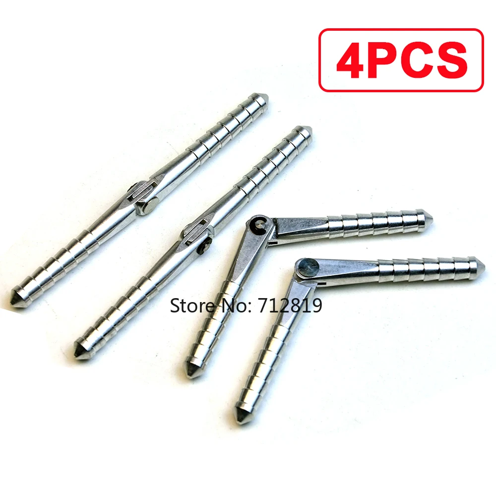 4PCS SkyArea CNC Aluminium Pivot Pinned and Round Hinges D4.5xL67 for RC Airplane Fix Wing Assemble Accessory