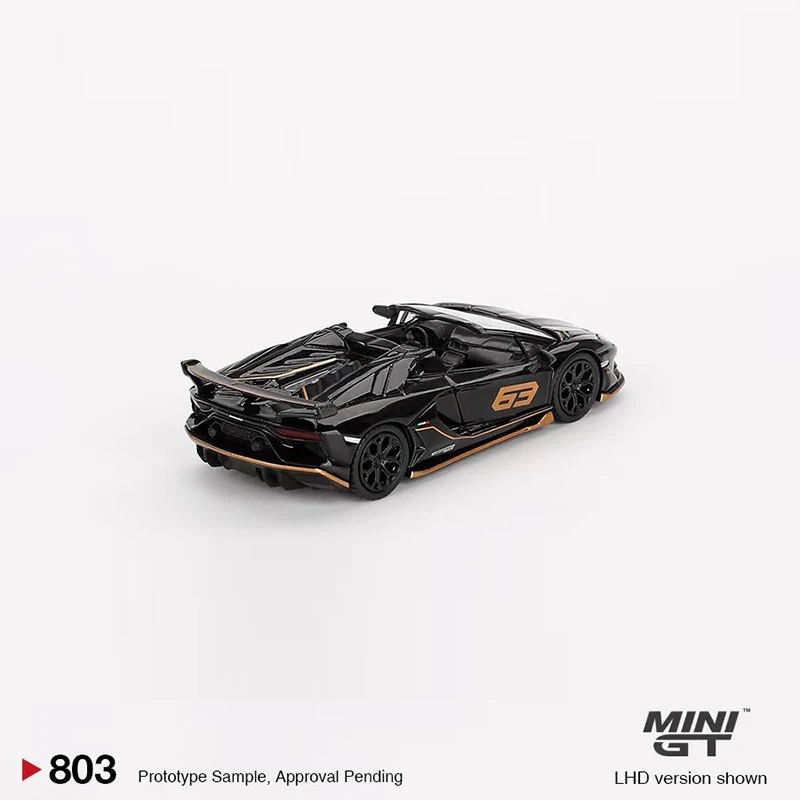 MINIGT 1:64 รถรุ่น Lambor Aventador SVJ 63 Roadster Alloy Die-Cast กีฬารถ # 803