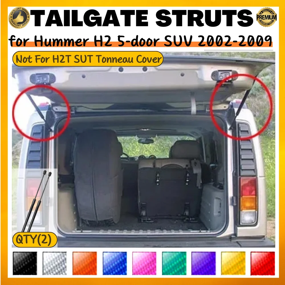 

Qty(2) Trunk Struts for Hummer H2 5-door SUV 2002-2009 26.26inches Rear Tailgate Boot Lift Supports Shock Absorbers Gas Springs