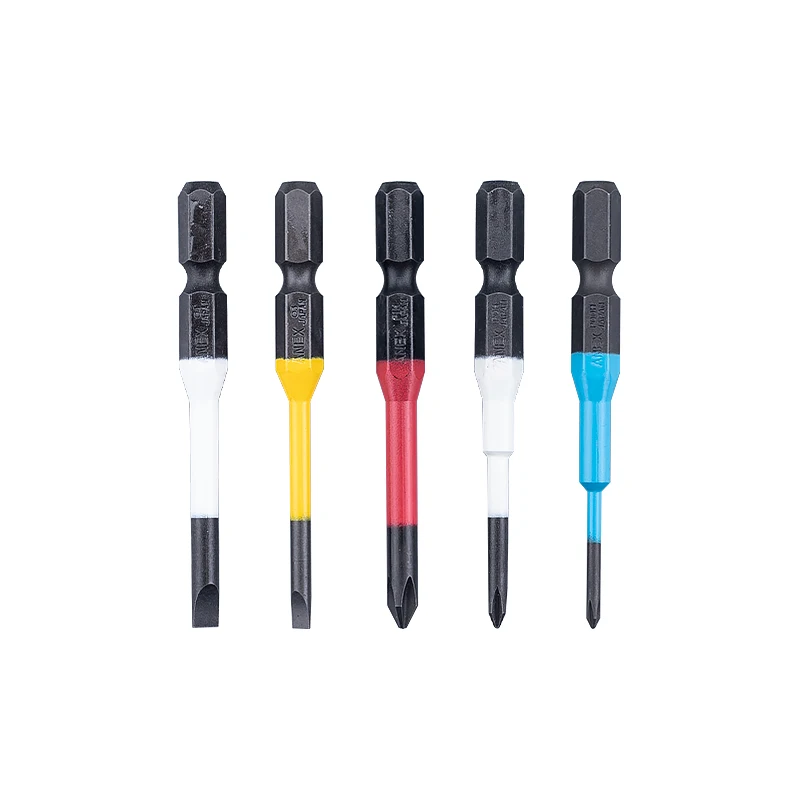 ANEX Colourful Painted Phillips Screwdriver Bit with Magnet PH00/PH0/PH1/PH2 Made in Japan ACD/ACMD/ACPM5-01