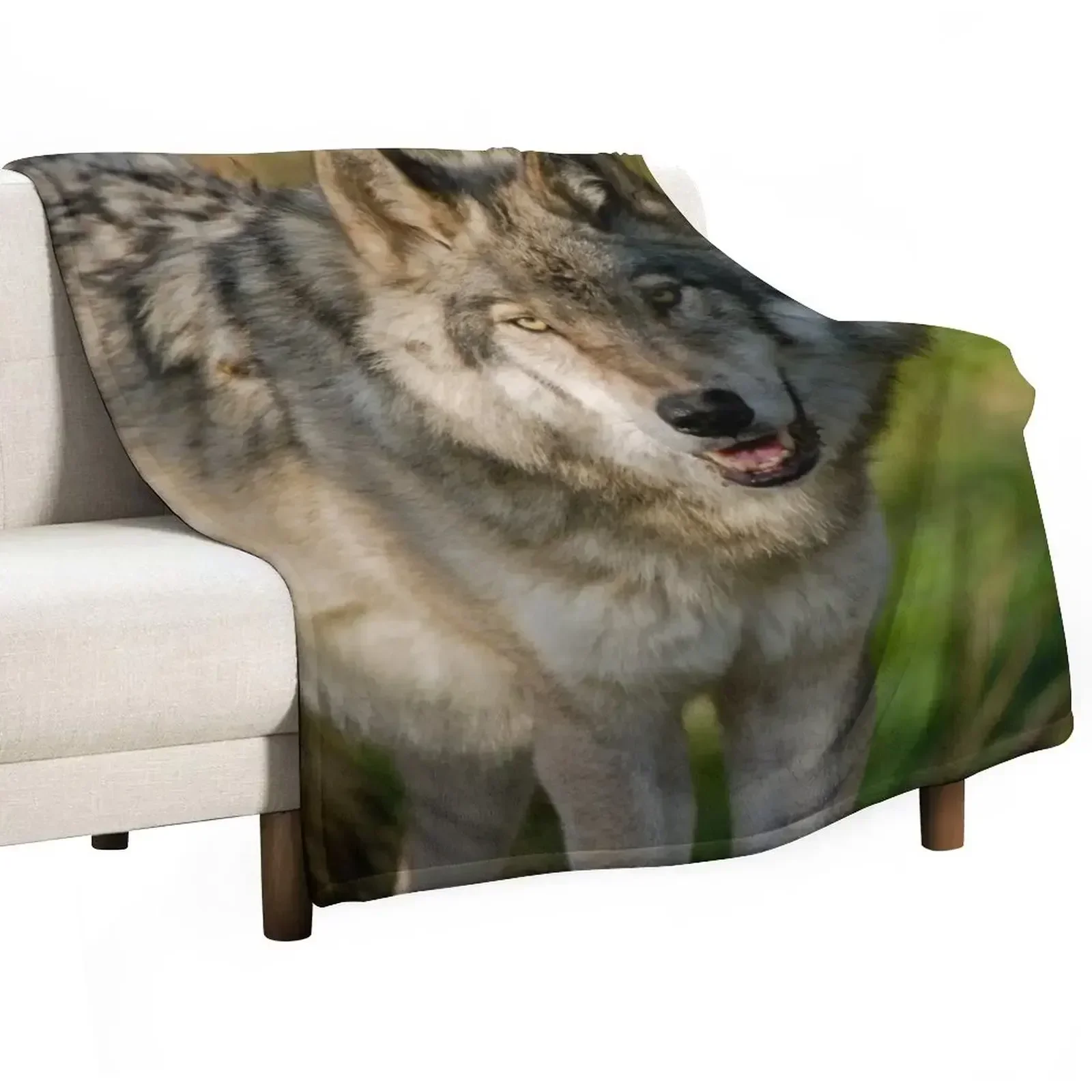 

Timber Wolf Throw Blanket for winter christmas gifts Multi-Purpose Blankets
