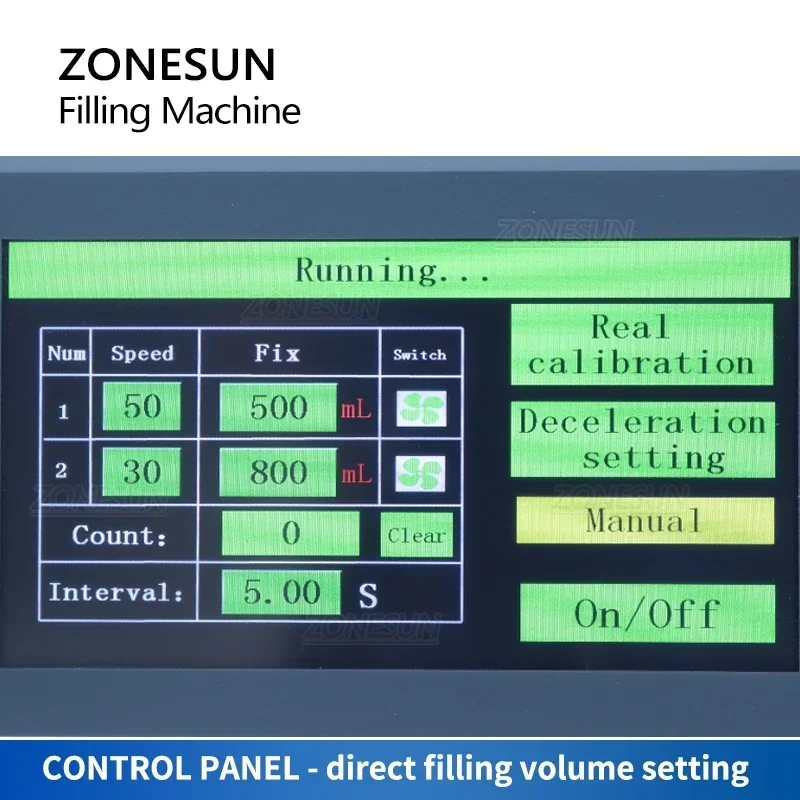 ZONESUN ZS-G25A2 Liquid Filling Machine Magnetic Pump Corrosive Fluids High Flow Rate Bottle Barrel Detergent Beverage Shampoo
