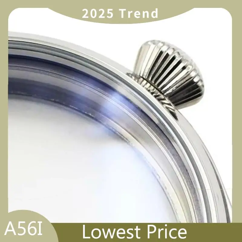 【Ship Within Stainless Steel Watch Case(42Mm) Replacement Part For ETA 6497 For Seagull 6498 ST3600/ST3621 Hand Winding Movement