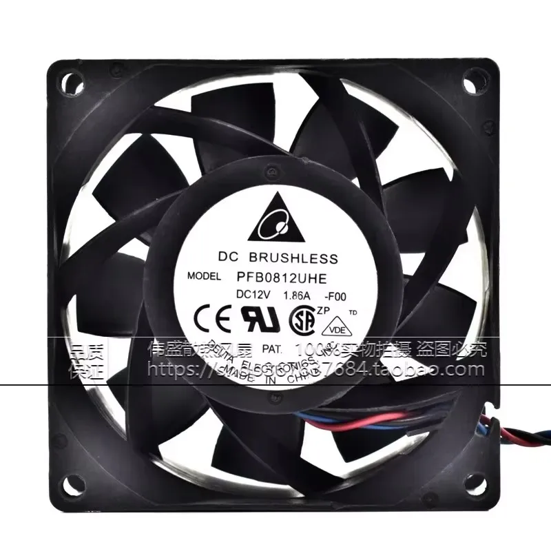 

Вентилятор охлаждения серверного шасси PFB0812UHE DC12V 1.86A 8CM 80*80*38MM, высокоскоростной, мощный