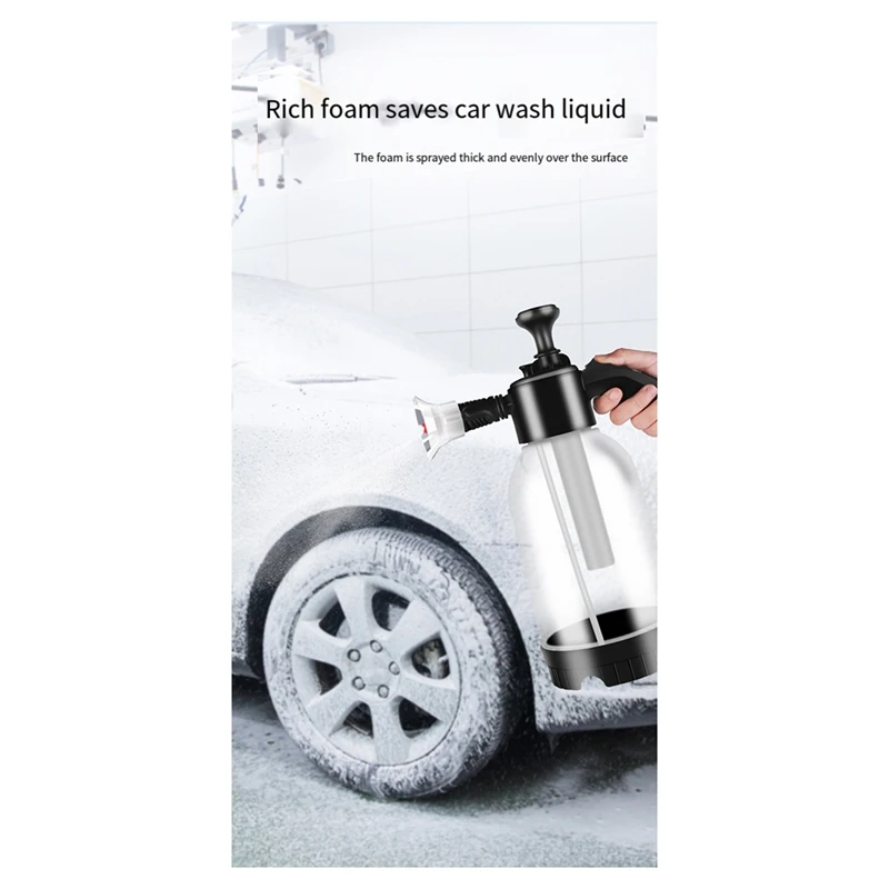 MAKE-pulverizador de espuma para lavado de coches, botella pulverizadora de espuma, presión de aire Manual, chorro de agua, champú para coche, botella pulverizadora de presión de aire de espuma