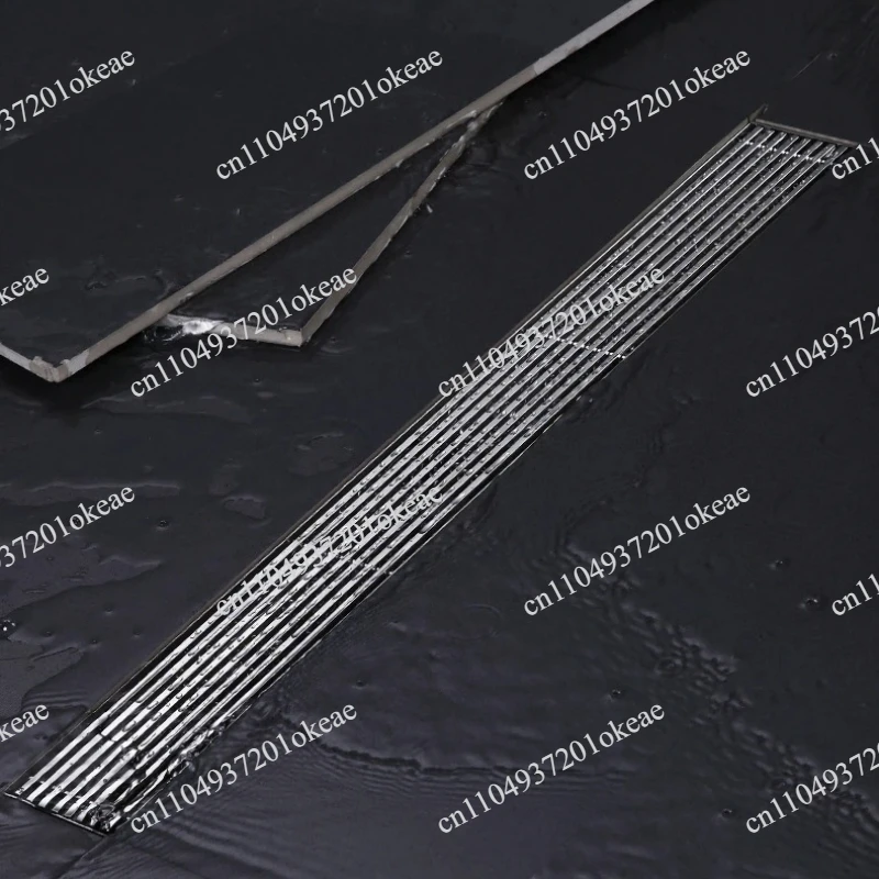 Long Floor Drain 304 Stainless Steel Rectangle Anti-odor Bath Shower Tray Long，Bath Floor Drain Anti Odor Shower Drain