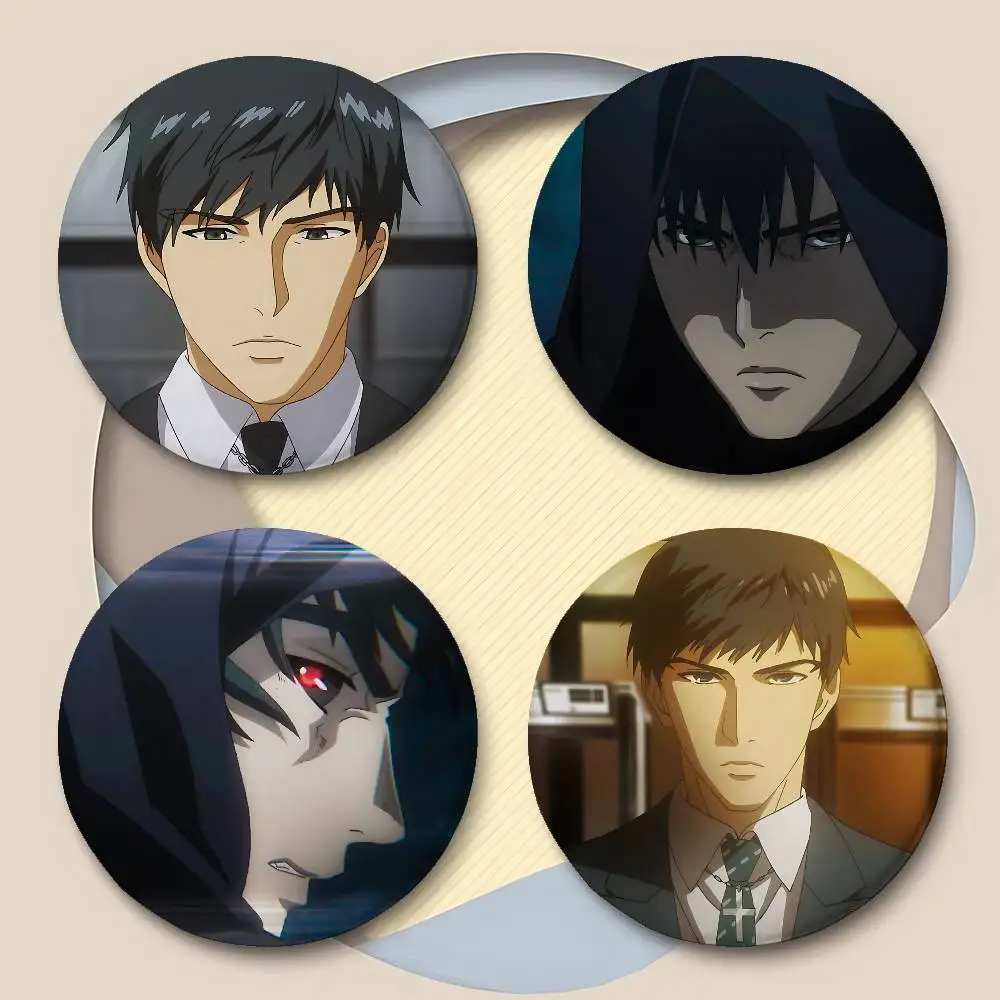 Anime K-Koutarou A-Amon Badges Peripheral Lapel Pins Tinplate Round Brooch For Shoulder Bag Accessories Souvenir Gifts