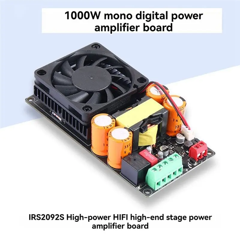 B03B-High Power 1000W Mono Subwoofer Class D Digital Amplifier Board IRS2092S For Stage Home Theater Audio AMP Module