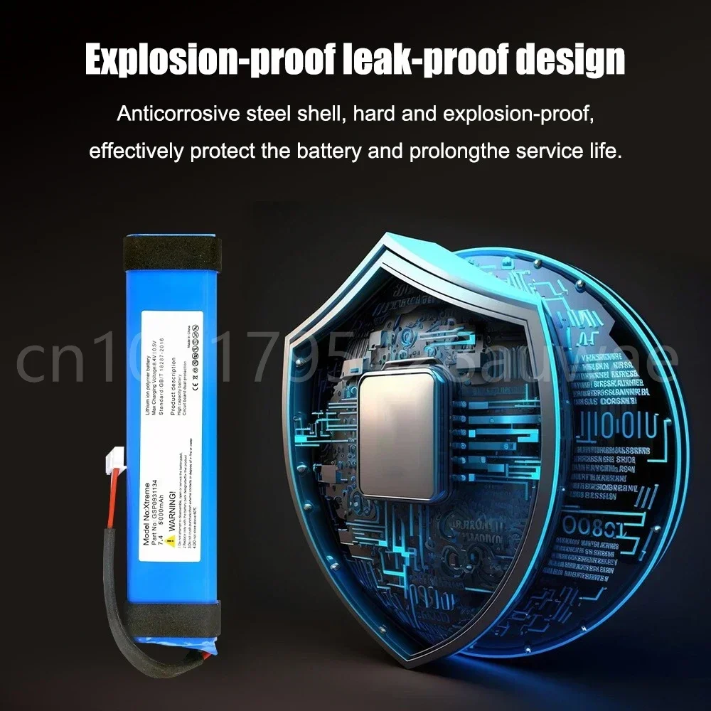 GSP0931134 7.4V 5000mAh Rechargeable Li-Ion Battery for JBL XTREME Xtreme 1 Xtreme1 Wireless Bluetooth Speaker Replacement Cell