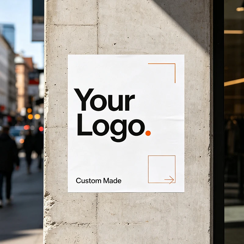 Any Size 100cm Custom Vinyl Sticker Hotel Shop School Fast food Event Recruitment Commercial Promotion & Public Notice Display