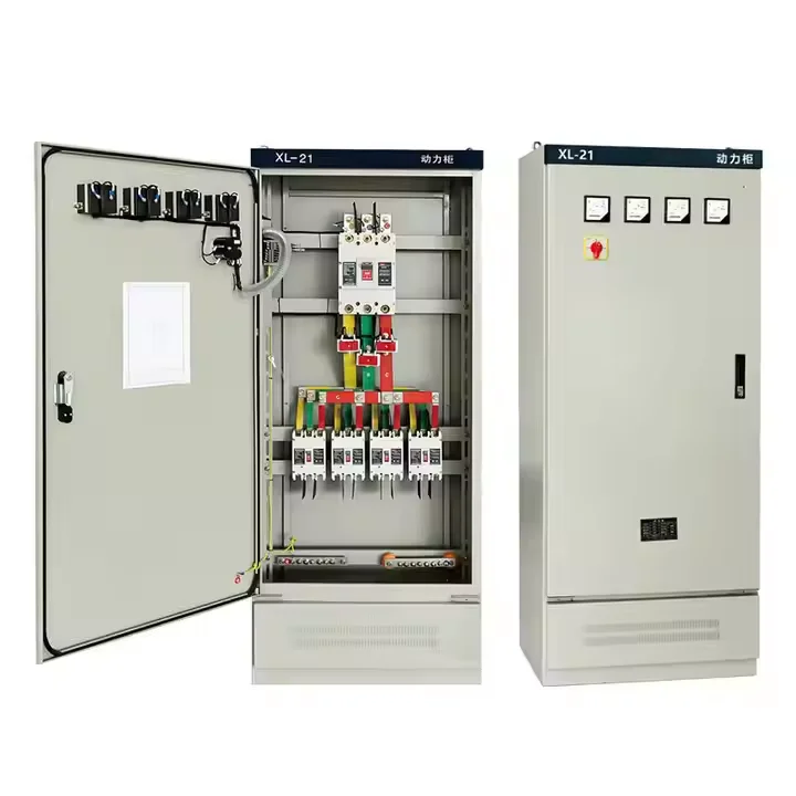 خزانة التحكم في تحويل التردد لمعدات توزيع الطاقة الخارجية مع التحكم في مفتاح صندوق توزيع الطاقة المزدوج #4