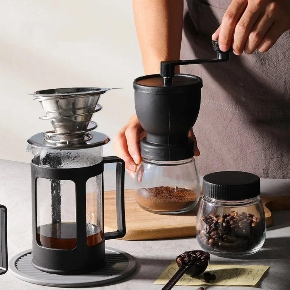 

Handheld Manual Coffee Grinder Adjustable Crusher Bean Tools Kitchen Spice Grinder with Hand Crank Coffee Bean Grinder Kitchen