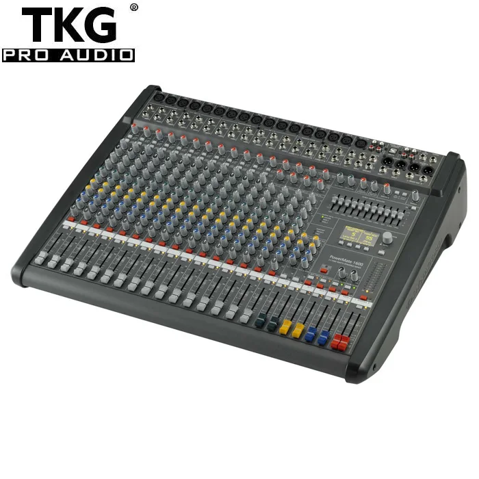 （without lid ）professional best audio mixing console powered Powermate1600-3 PM1600-3 1000 watts * 2 power mixer amplifier