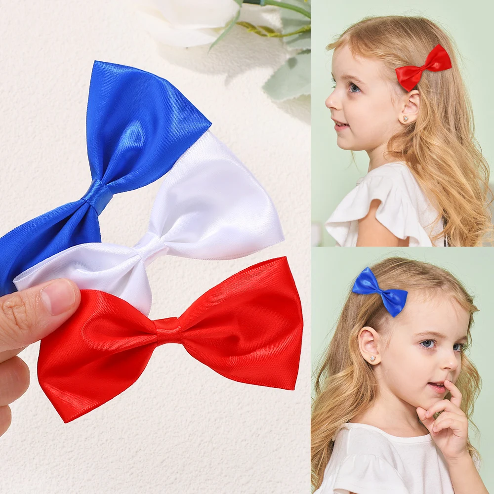 

2pcs/set Elegant Bow Ribbon Hairpins for Girls Cute Bows Hair Clips Pearls Chain Barrettes Hairpins Ponytail Hair Accessories