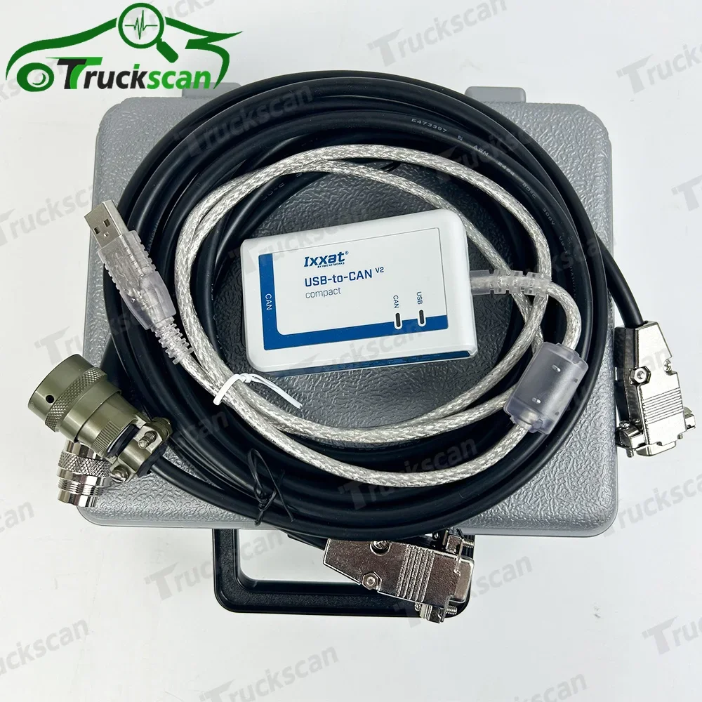 For MTU USB to CAN V2 COMPACT IXXAT Diagnostic tool 2.74 MDEC ADEC Cable Diesel MTU DiaSys Truck Engine Diagnostic tool