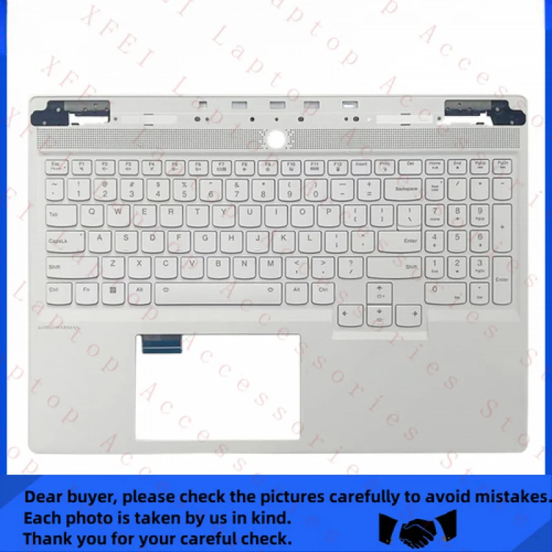 

F New For Lenovo Legion Slim 7 16IRH8 Slim 7 16APH8 US Palmrest Keyboard Backlight