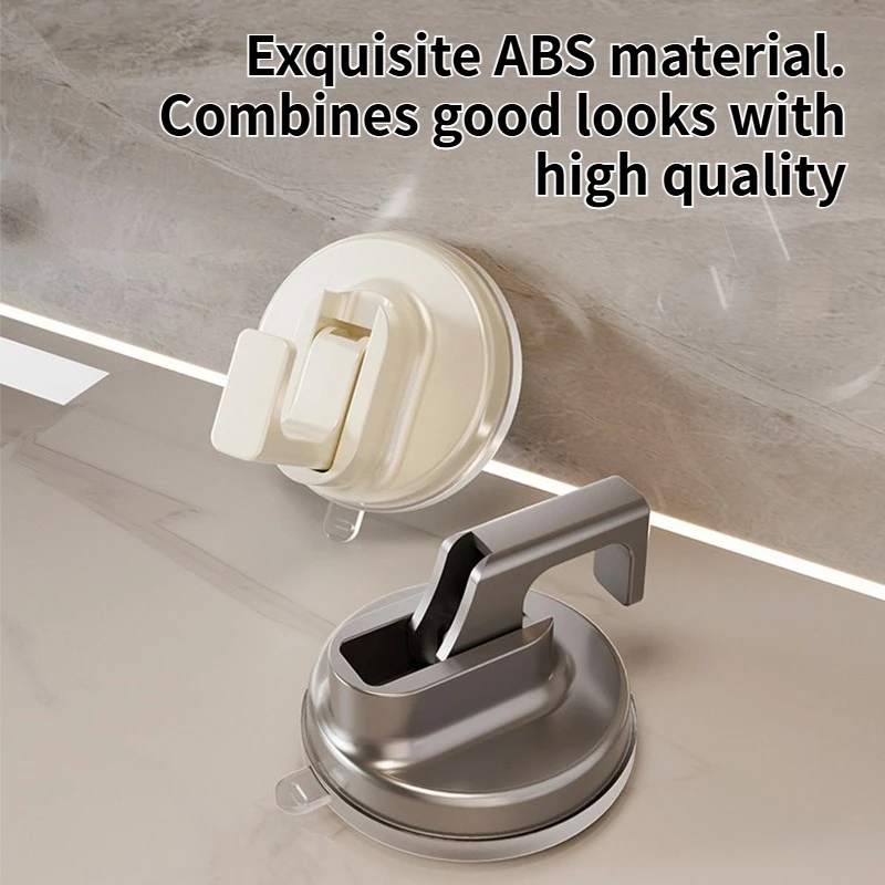 Suction Cup Hook Vacuum No Mark Strong Bathroom Adhesive Wall Mount Load-Bearing Door Storage No Drilling Required Hook