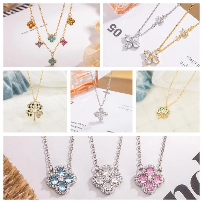 

2026 New Fashion Jewelry Set - Clover's minimalist design, party fashion style, highlighting individuality. This is a high-end j