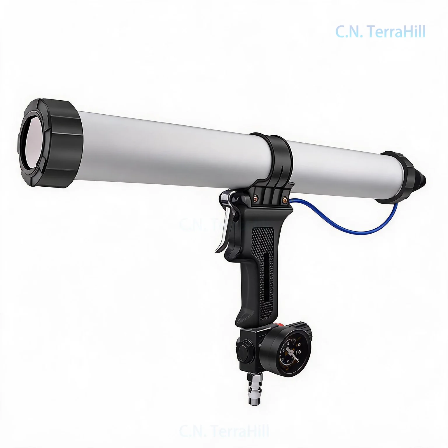 310ml Pneumatic Caulking Gun for Sealant Cartridges, 400/600ml Soft Glue Dispenser, Silicone Sealant Applicator Tool