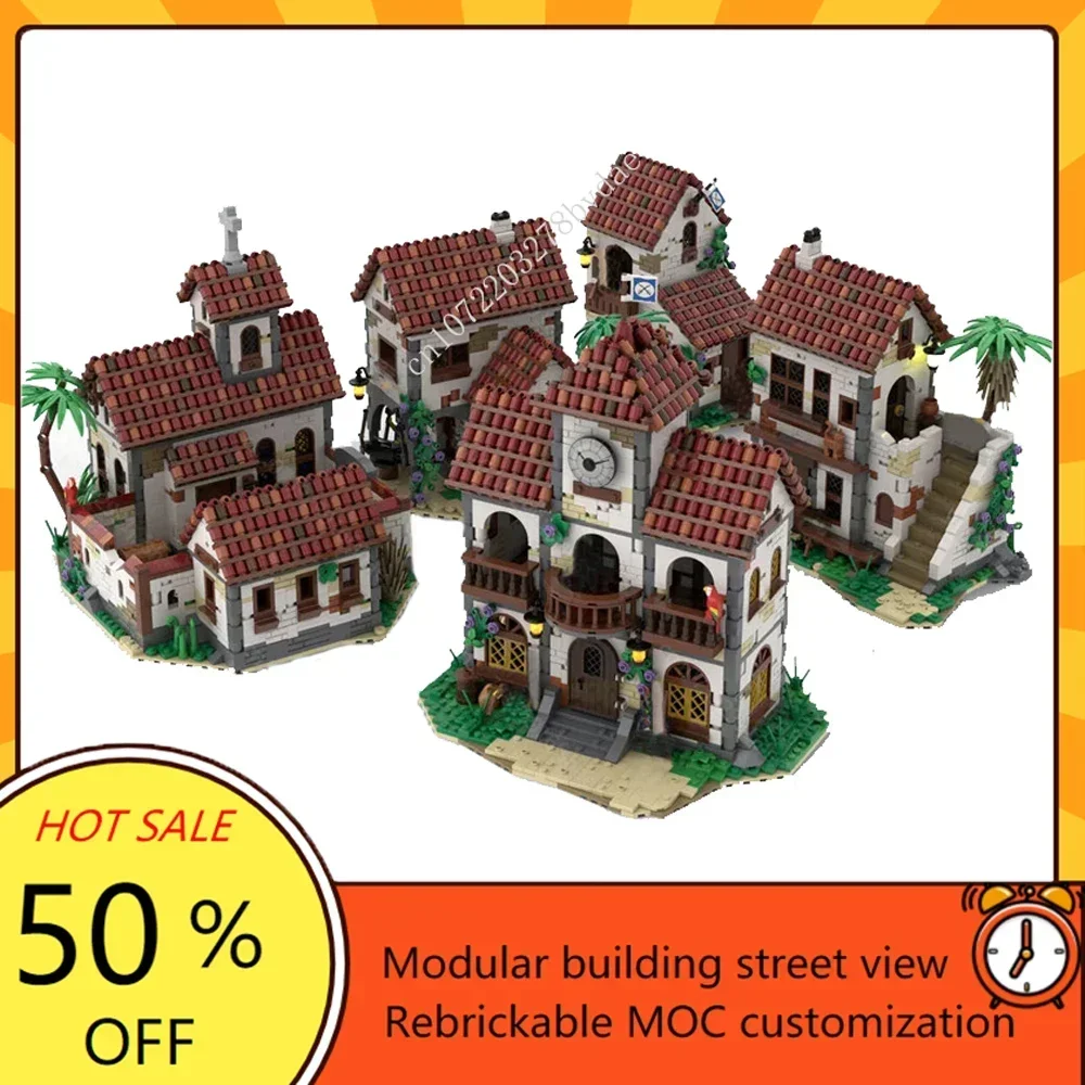 7359 pièces personnalisé créatif MOC Pirate série Pirates ville Bundle éducation assemblage Puzzle technologie bricolage noël enfants jouets cadeaux