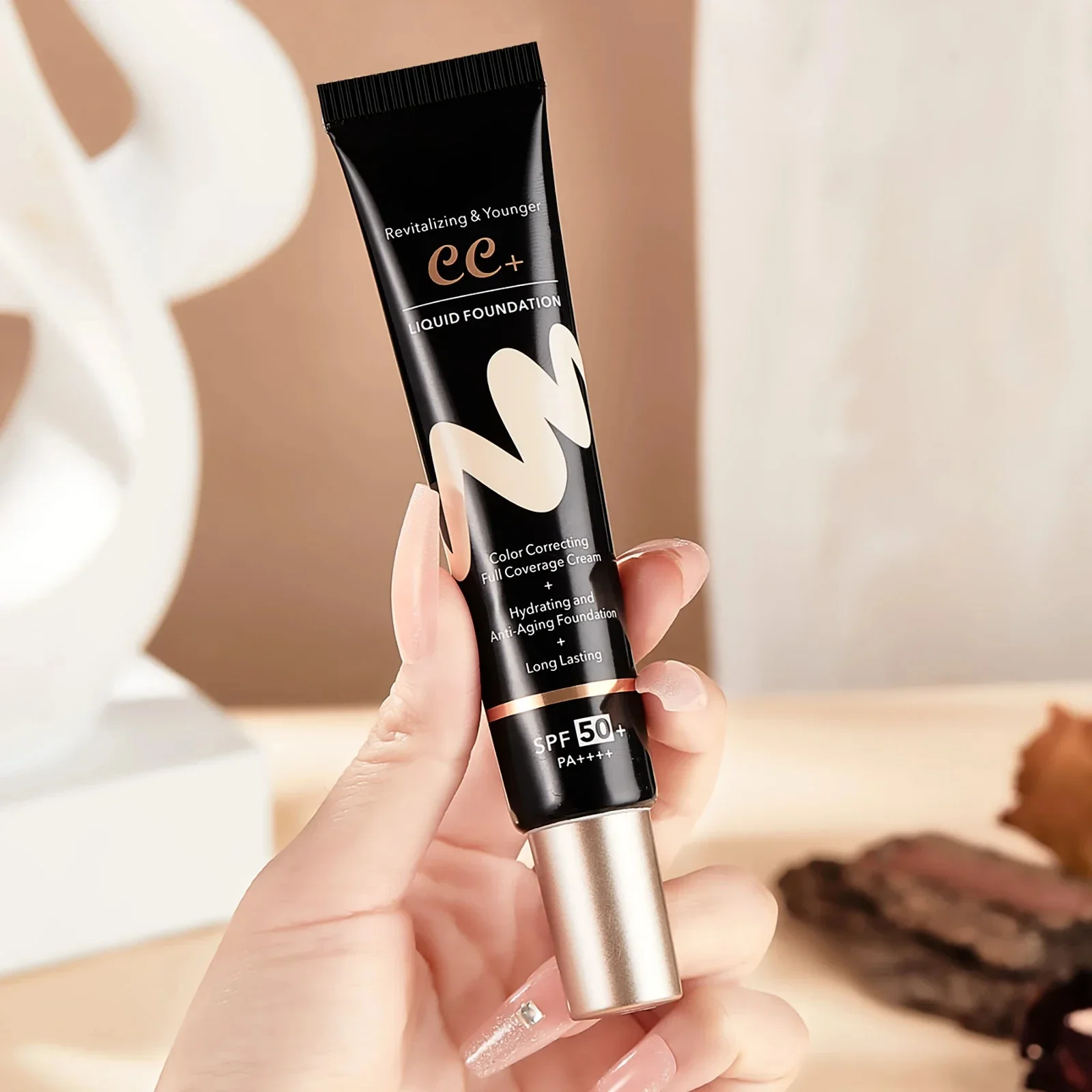 30 グラム BB/CC 日焼け止めクリーム SPF 50/PA+++ フェイシャルリキッドファンデーションクリームアンチエイジング長期的なフルカバレッジクリームパウダー