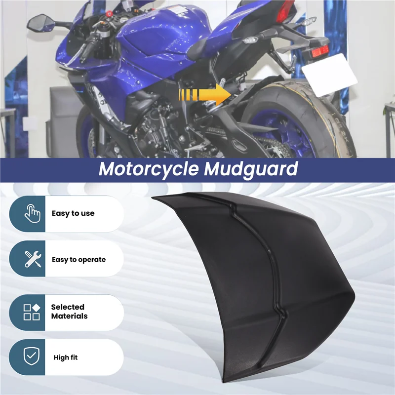 

A58X-Motorcycle Accessories Rear Fender Rear Mudguard Extender For YZF-R1 R 1 YZF R1 2015- 2024 2023 2022 2021