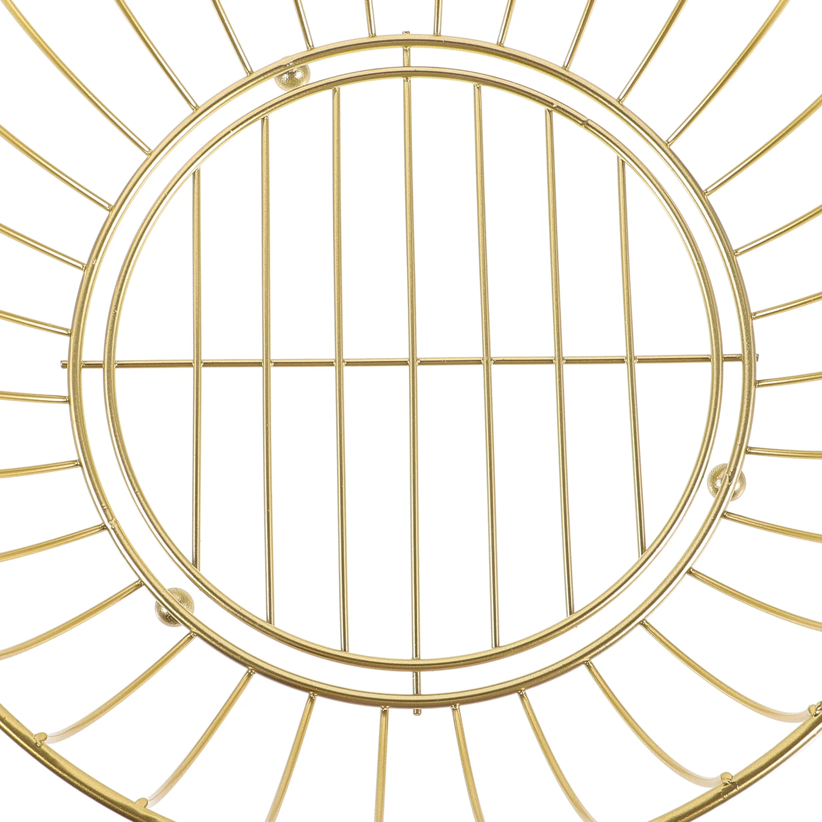 

Metal Wire Fruit Basket Large Capacity Hollow Out Snack Container For Home Hotel Decoration Black Gold Simple Style Countertop